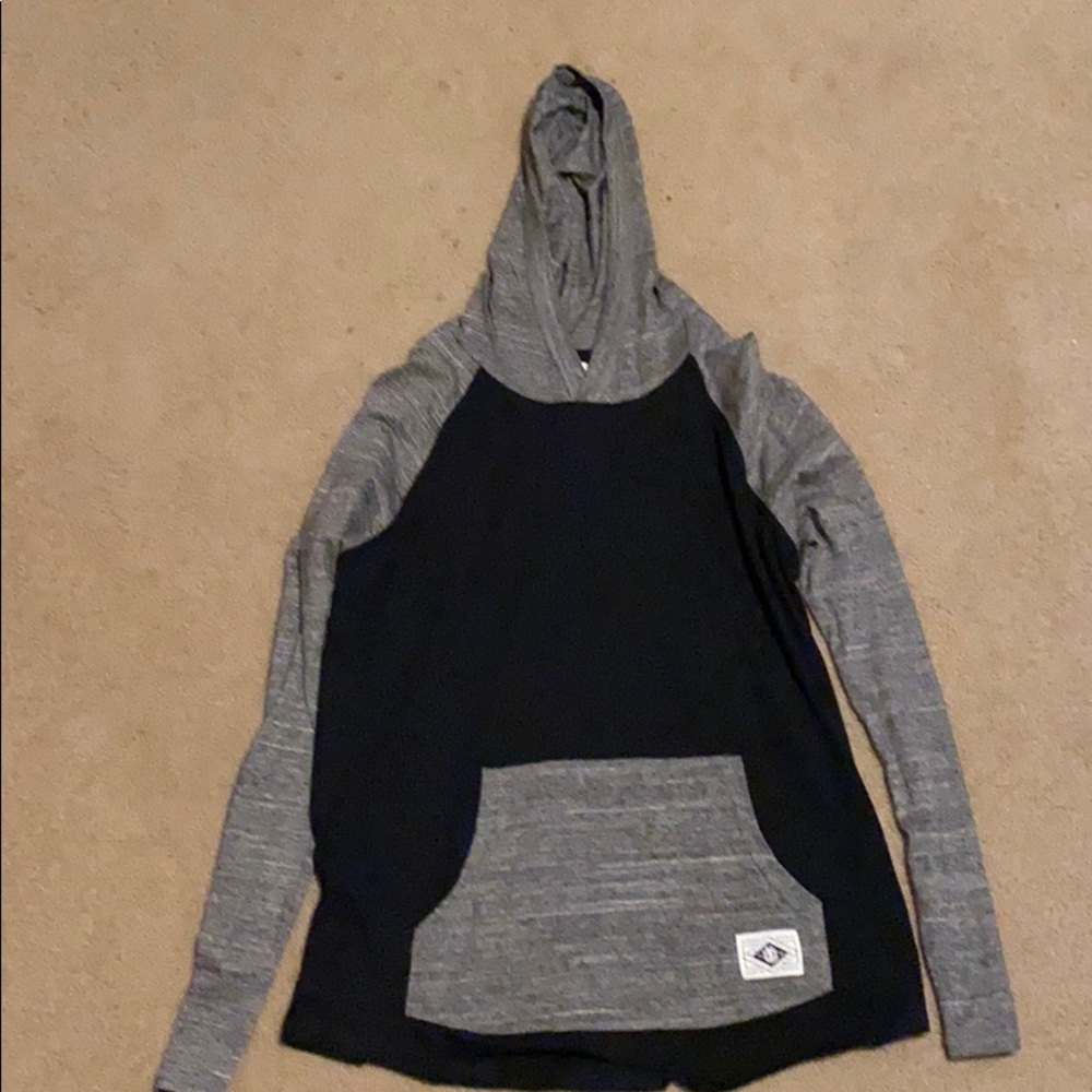 Element hoodie thin, black and grey